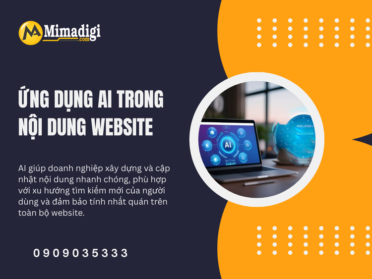 Application of AI in Website Content