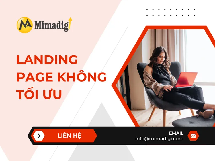 Lỗi 3: Landing page không tối ưu tại mima