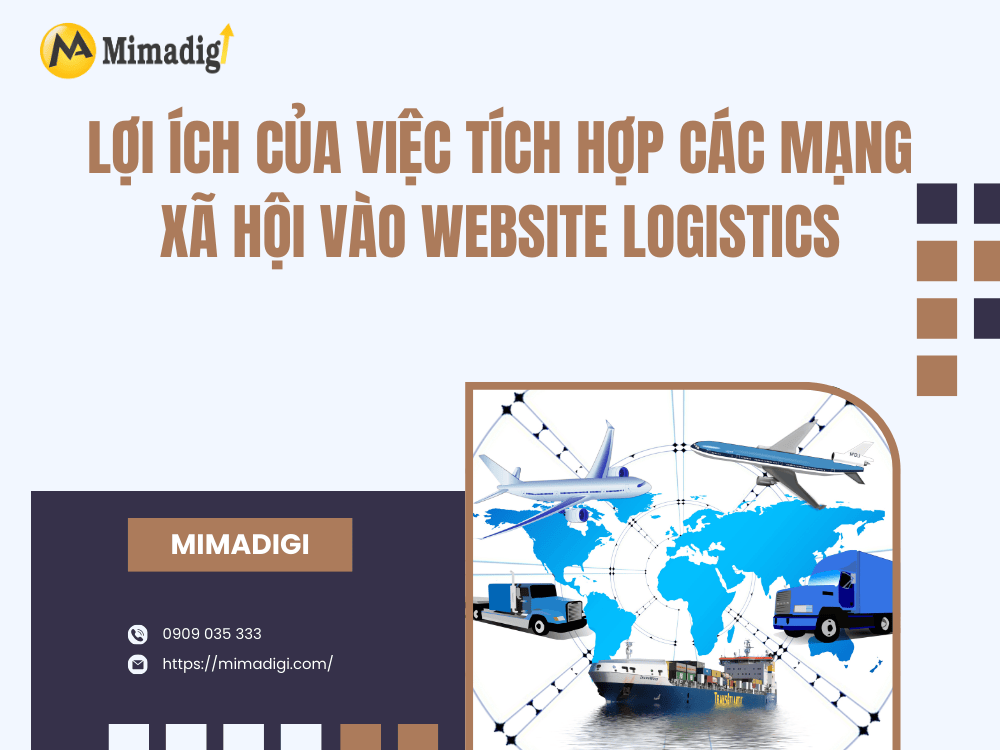 Benefits of integrating social networks into the logistics website at MIMA