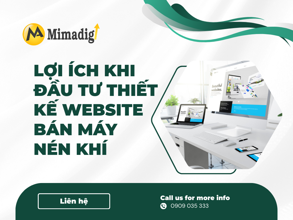 Lợi ích khi đầu tư thiết kế website bán máy nén khí tại mima
