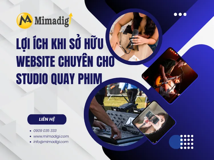 Lợi ích khi sở hữu website chuyên cho studio quay phim tại mima