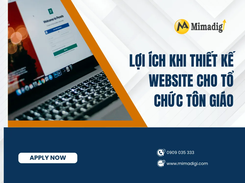 Lợi ích khi thiết kế website cho tổ chức tôn giáo tại mima