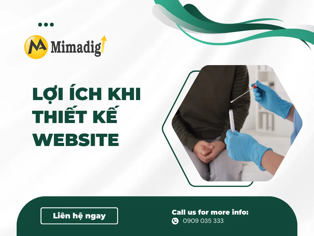 Lợi ích khi thiết kế website trung tâm xét nghiệm tại MIMA