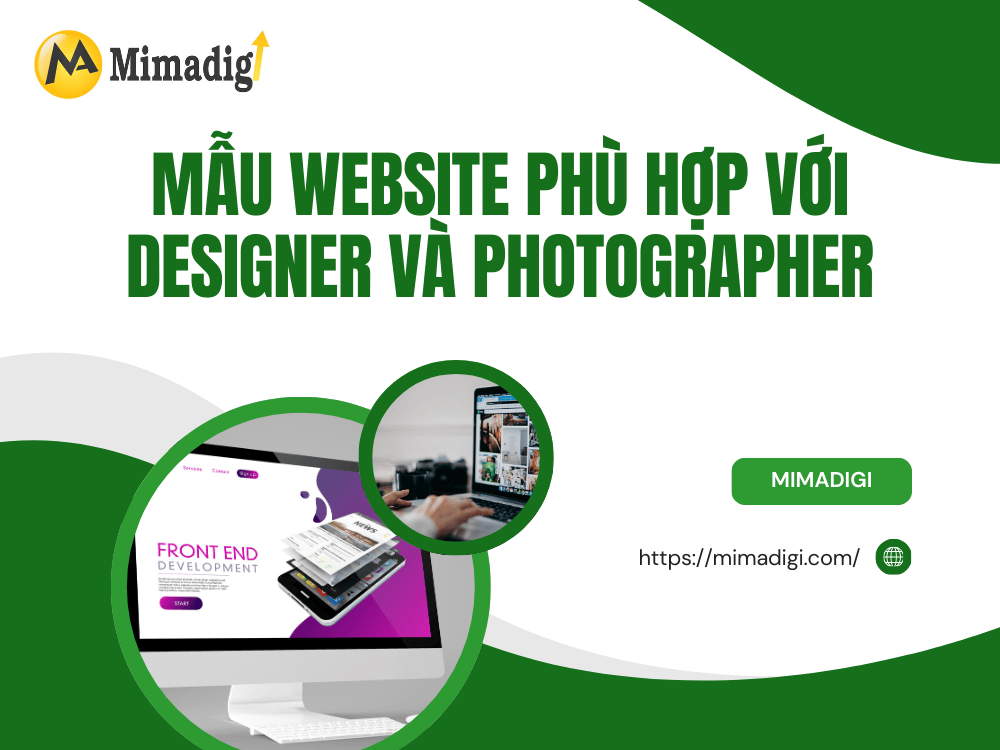 Mẫu website phù hợp với designer và photographer tại MIMA