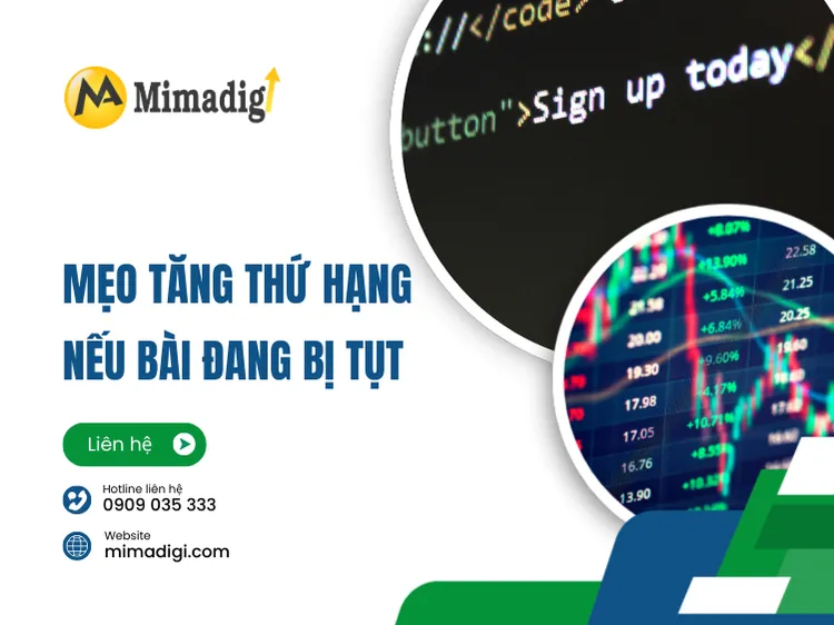 Mẹo tăng thứ hạng nếu bài đang bị tụt tại mima