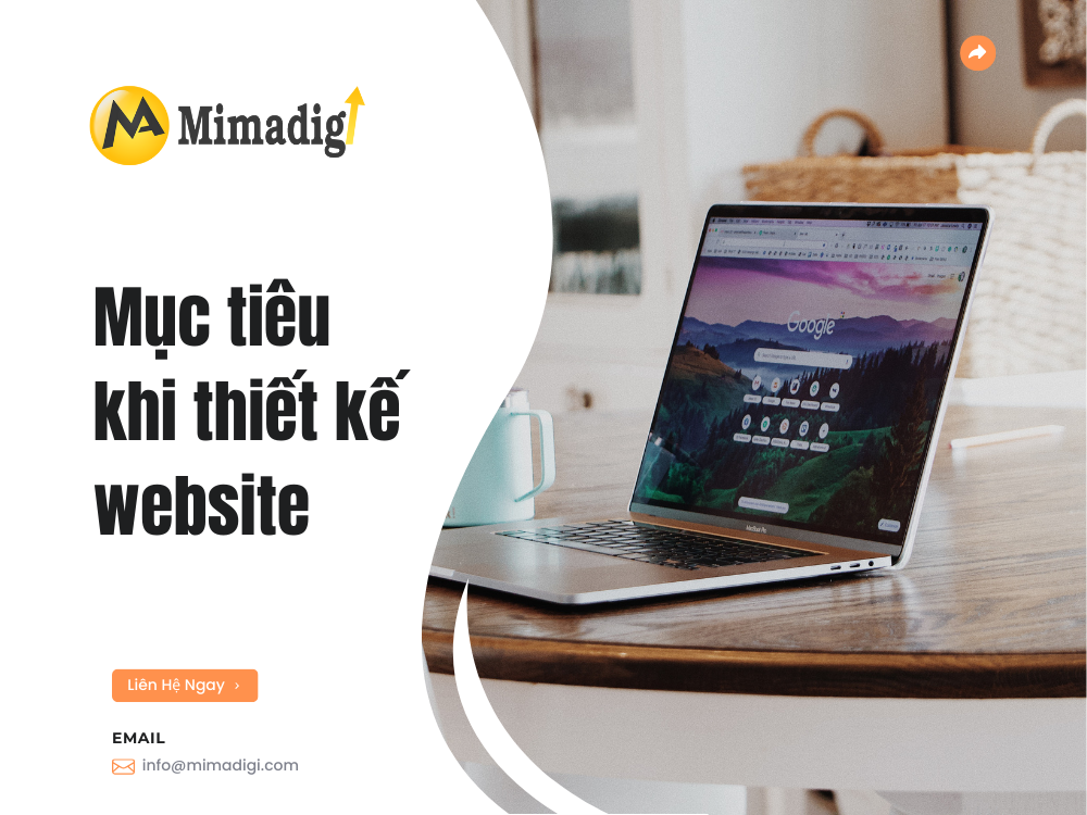 Mục tiêu khi thiết kế website bán laptop gaming tại mima