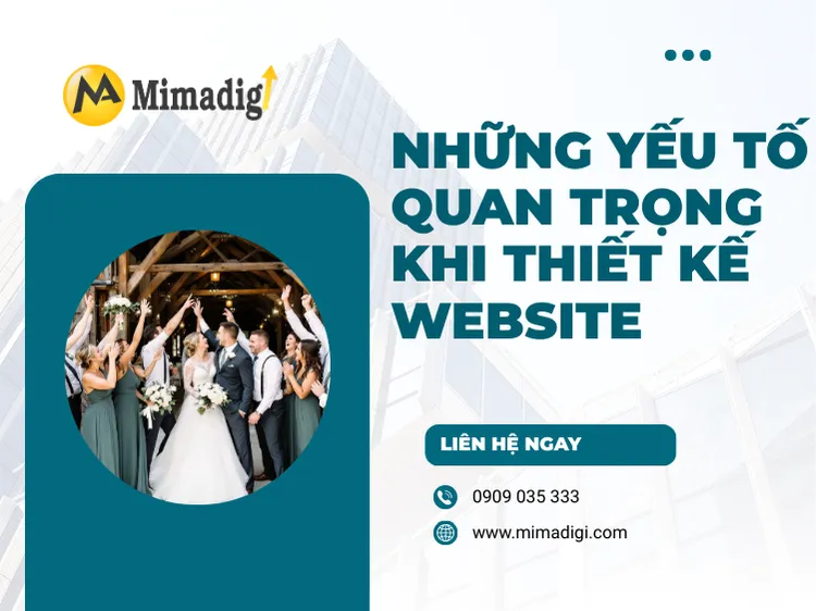 Những yếu tố quan trọng khi thiết kế website dịch vụ trang trí tiệc cưới tại mma