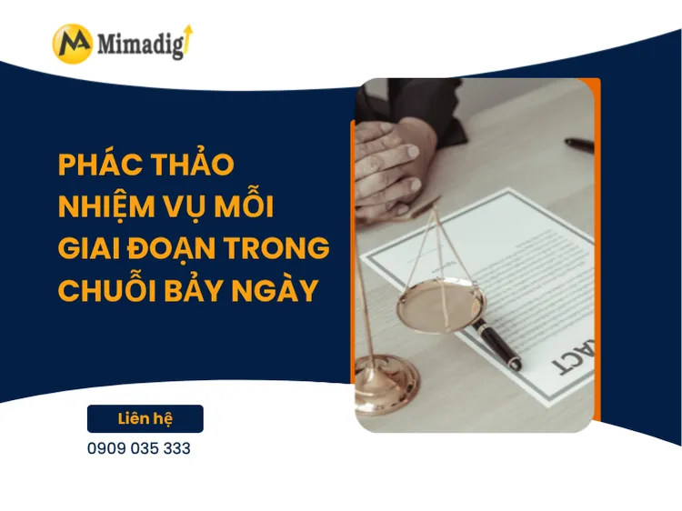 Phác thảo nhiệm vụ mỗi giai đoạn trong chuỗi bảy ngày tại mima