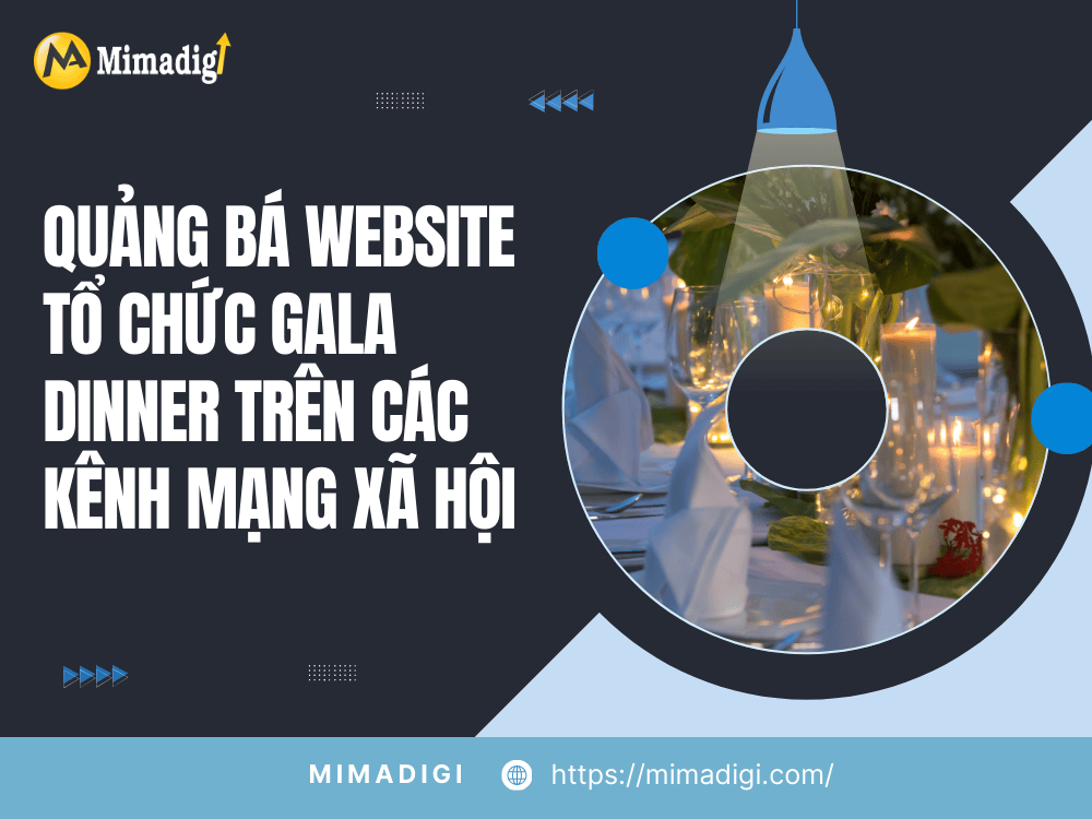 Promote Gala Dinner Organization Website On Social Media Channels at MIMA