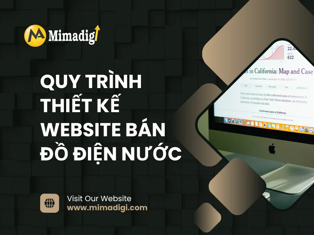 Quy trình thiết kế website bán đồ điện nước tại mima