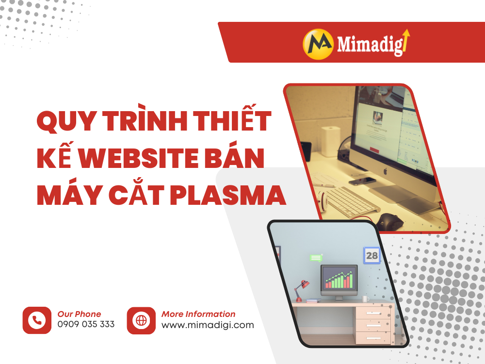Quy trình thiết kế website bán máy cắt plasma tại MIMA