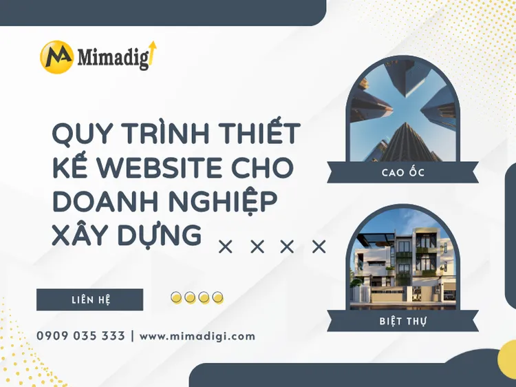 Quy trình thiết kế website cho doanh nghiệp xây dựng tại mima