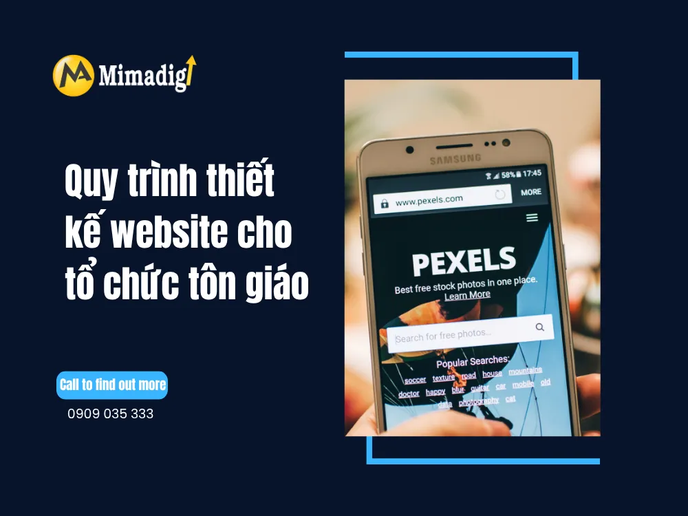 Quy trình thiết kế website cho tổ chức tôn giáo tại mima