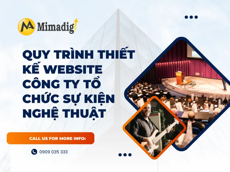 Quy trình thiết kế website công ty tổ chức sự kiện nghệ thuật tại MIMA