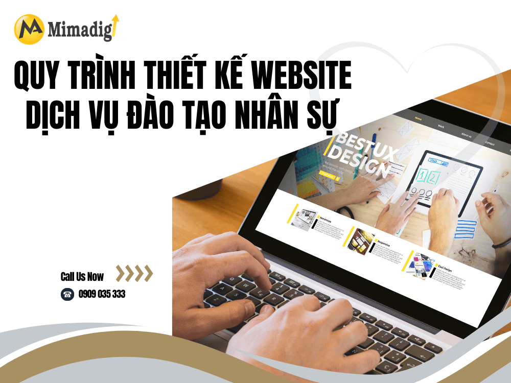 Human Resources Training Services Website Design Process at MIMA