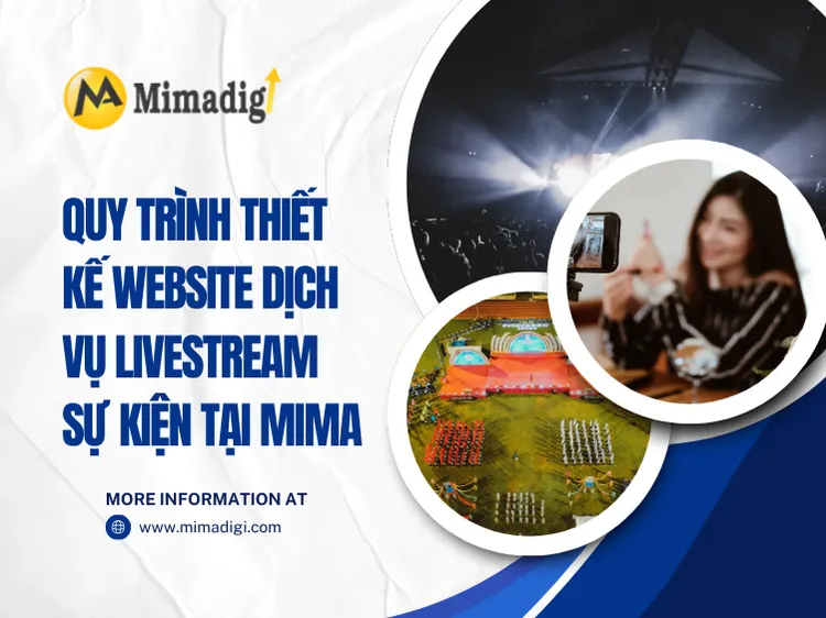 Quy trình thiết kế website dịch vụ livestream sự kiện tại MIMA
