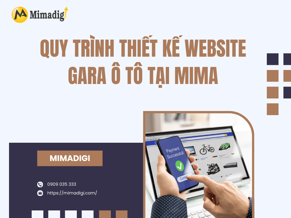 Quy trình thiết kế website gara ô tô tại MIMA
