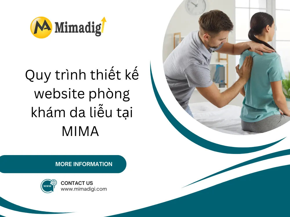 Quy trình thiết kế website phòng khám da liễu tại MIMA