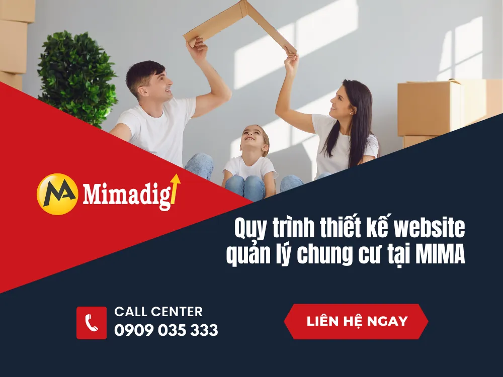 Quy trình thiết kế website quản lý chung cư tại MIMA 