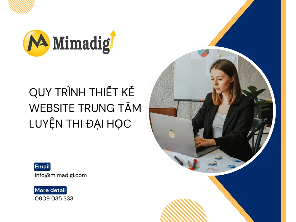 Quy trình thiết kế website trung tâm luyện thi đại học tại mima