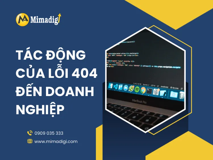 Tác động của lỗi 404 đến doanh nghiệp tại mima