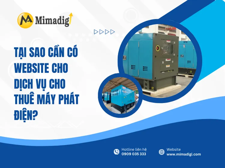 Why do you need a website for generator rental services? at mima