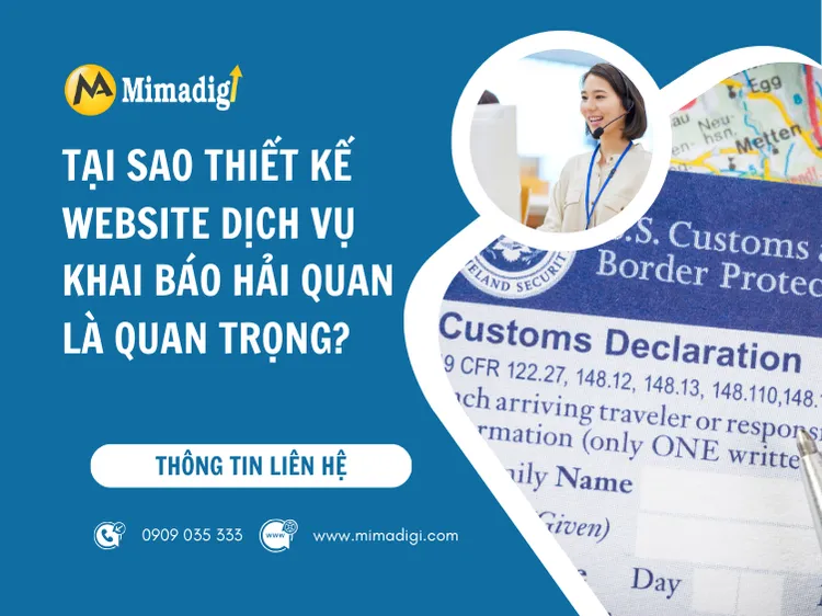 Tại sao thiết kế website dịch vụ khai báo hải quan là quan trọng? tại mima