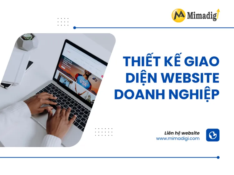 Thiết kế giao diện website doanh nghiệp tại mima