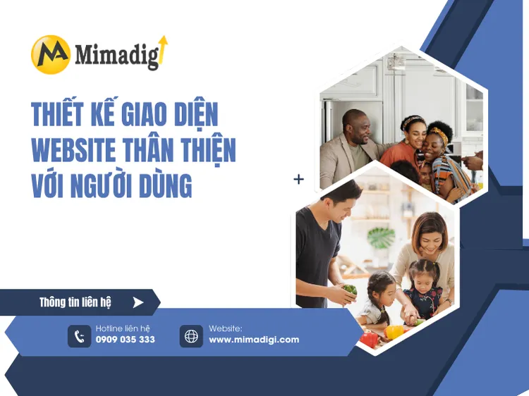 Thiết kế giao diện website thân thiện với người dùng tại mima