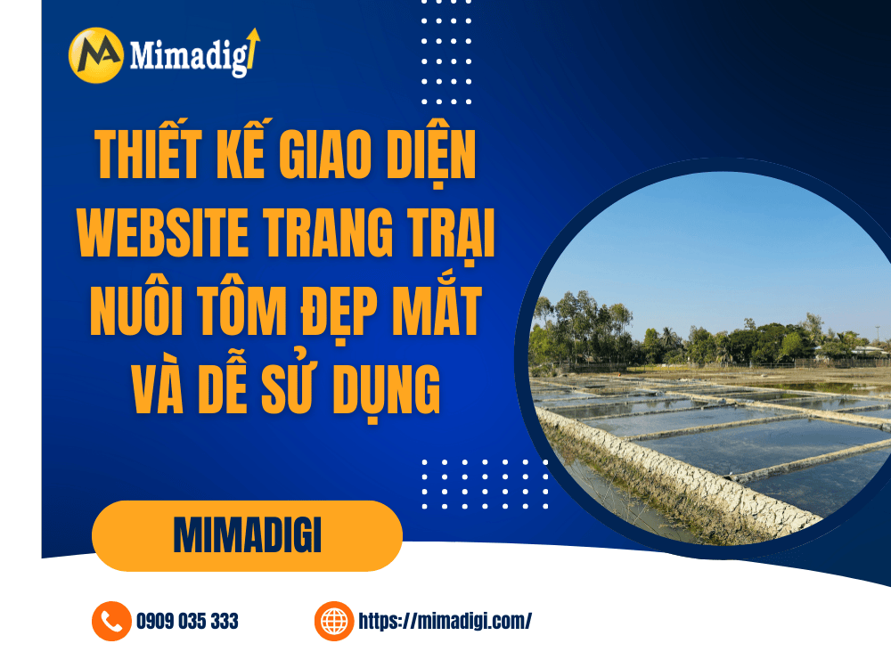 Designing a Beautiful and User-Friendly Shrimp Farm Website Interface at MIMA