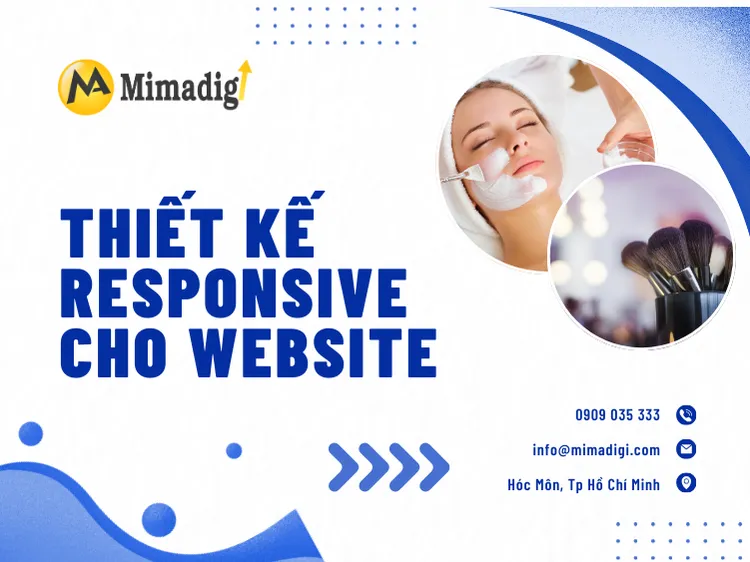 Thiết kế responsive cho website viện thẩm mỹ tại mima