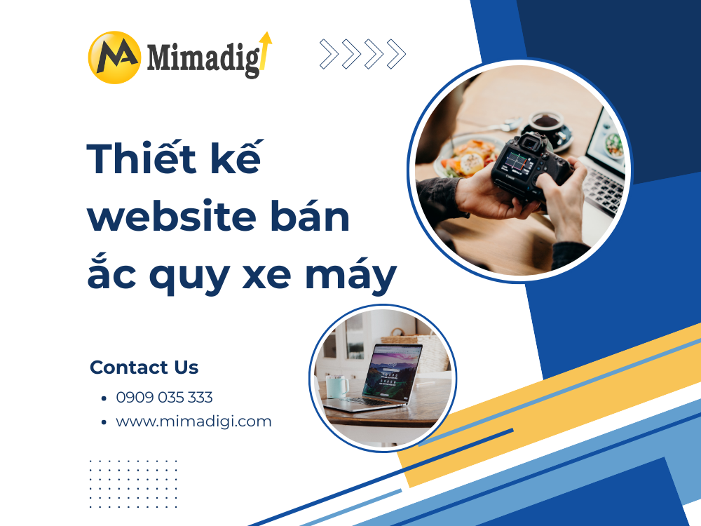 Thiết kế website bán ắc quy xe máy tại mima