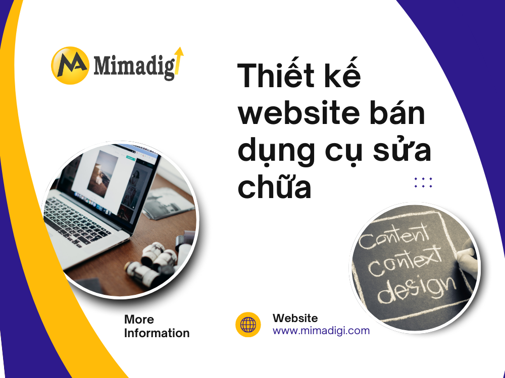 Thiết kế website bán dụng cụ sửa chữa tại mima