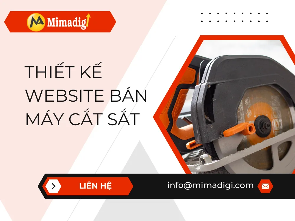 Thiết kế website bán máy cắt sắt tại mima