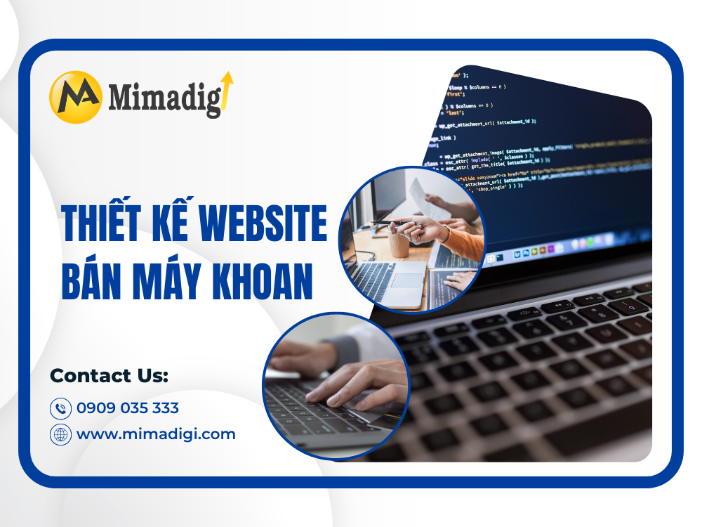 Thiết kế website bán máy khoan tại mima