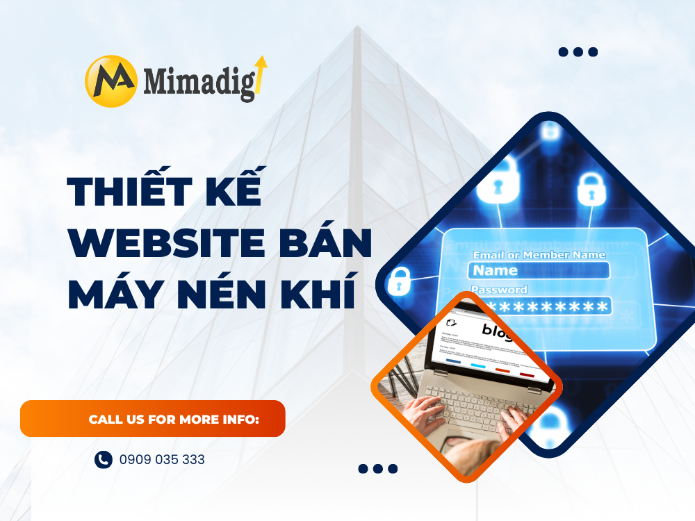 Thiết kế website bán máy nén khí tại mima