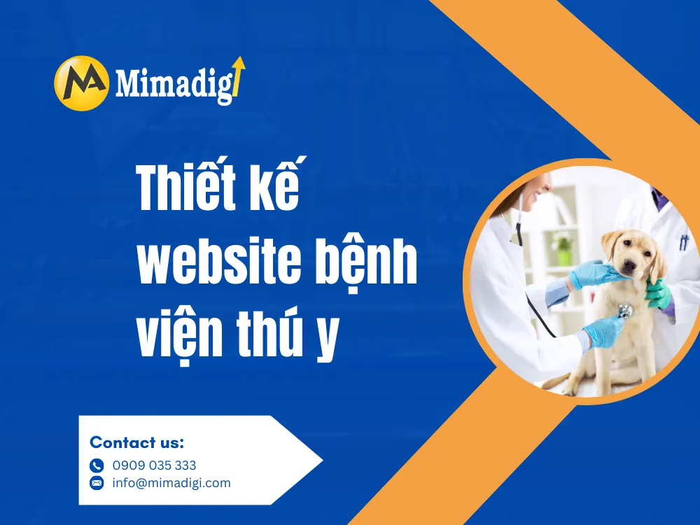 Thiết kế website bệnh viện thú y tại mima