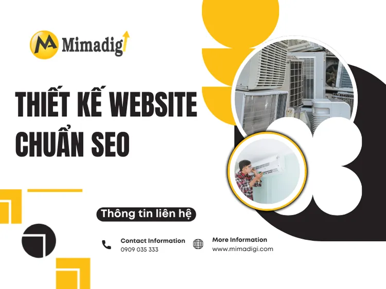 Thiết kế website chuẩn SEO cho dịch vụ bảo trì máy lạnh tại mima