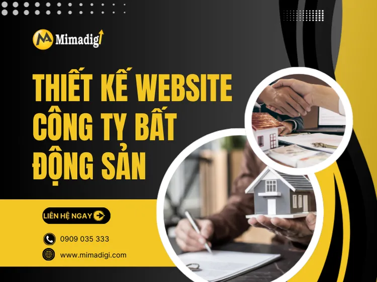 Thiết kế website công ty bất động sản chuyên nghiệp tại MIMA
