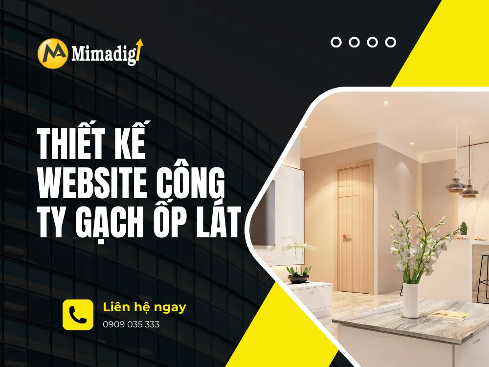 Thiết kế website công ty gạch ốp lát tại mima