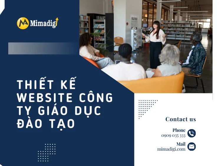 Thiết kế website công ty giáo dục – đào tạo chuyên nghiệp tại MIMA