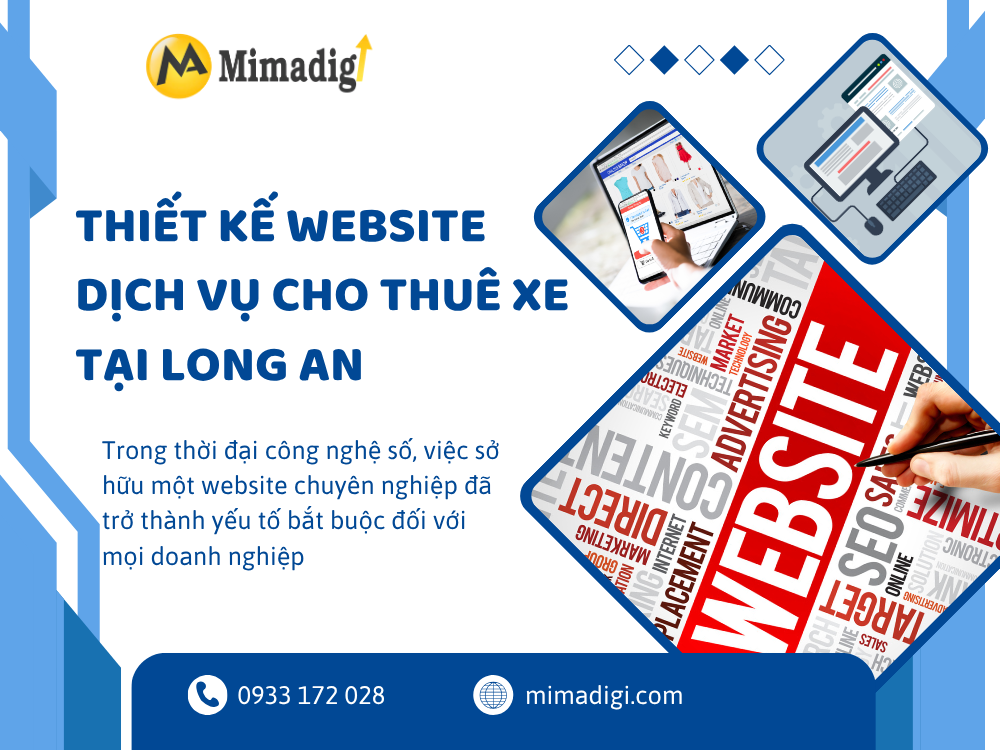 Car Rental Service Website Design in Long An – Elevate Your Business at mimadigi
