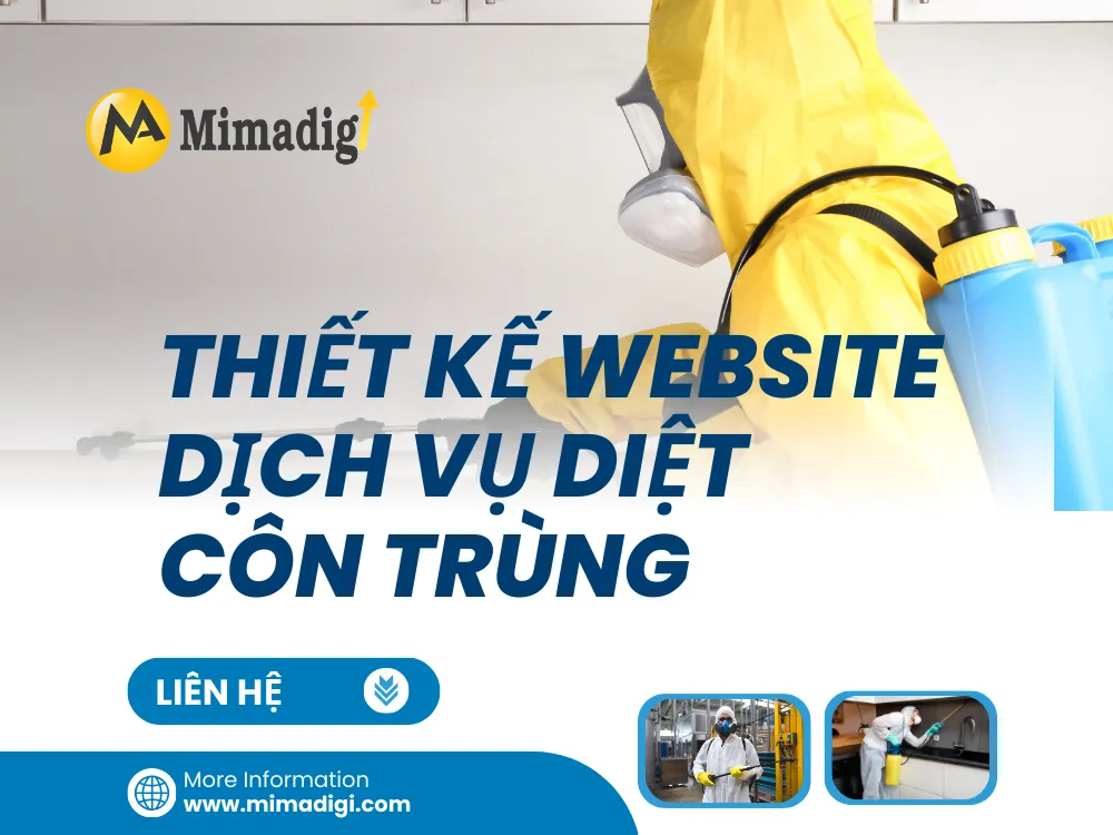 Thiết kế website dịch vụ diệt côn trùng tại mima