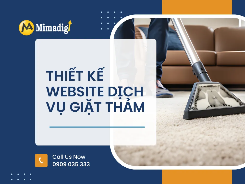 Thiết kế website dịch vụ giặt thảm tại mima