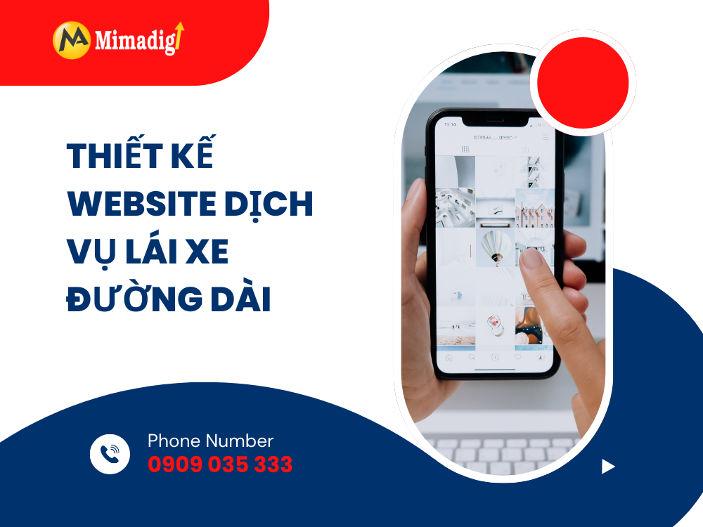 Thiết kế website dịch vụ lái xe đường dài tại mima