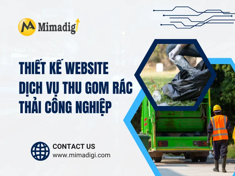 Thiết kế website dịch vụ thu gom rác thải công nghiệp tại mima