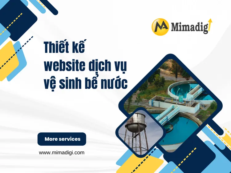 Thiết kế website dịch vụ vệ sinh bể nước tại mima
