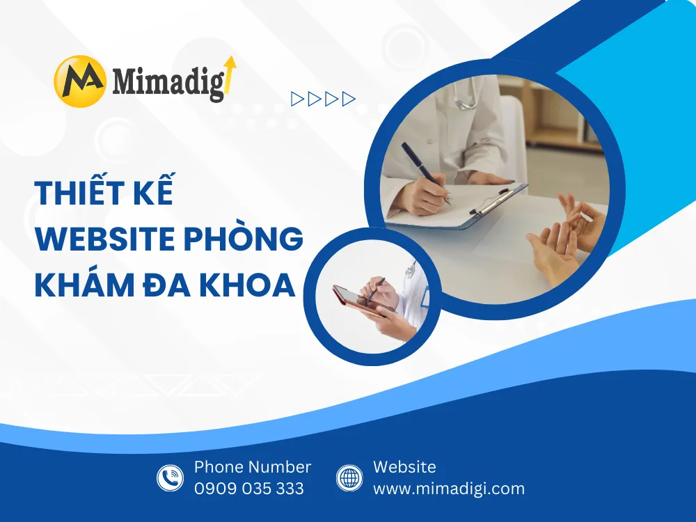 Thiết kế website phòng khám đa khoa tại mima