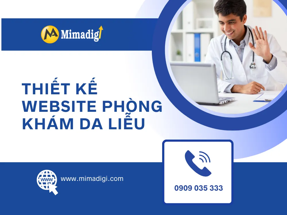 Thiết kế website phòng khám da liễu tại mima