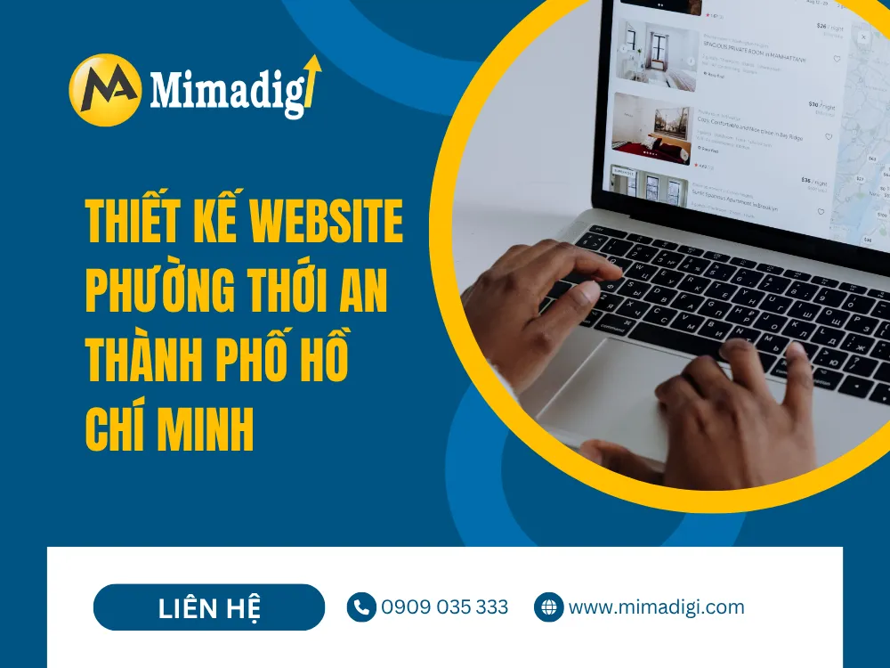 Thiết kê website phường thới an tại mima